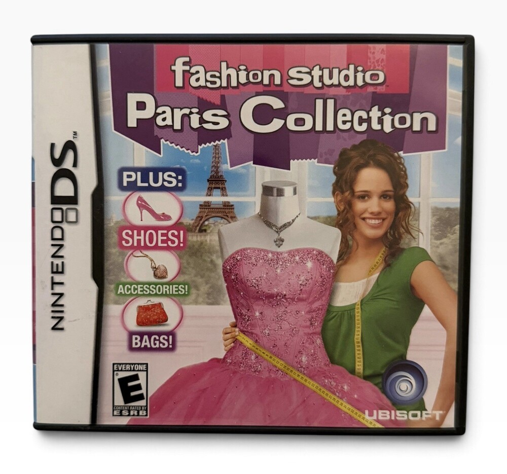 Fashion Studio: Paris Collection (Nintendo DS, 2009) Authentic, Complete, Tested